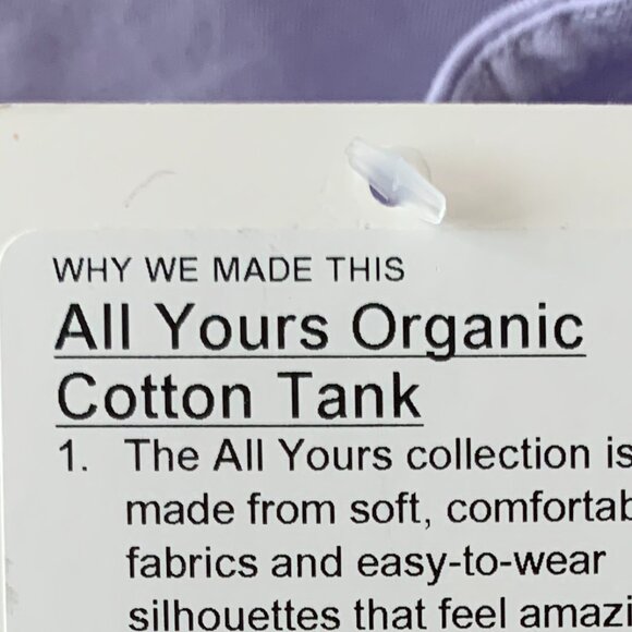 LULULEMON All Yours Organic Cotton Tank Tops SET (2 PIECES) Sz LARGE - Picture 6 of 6